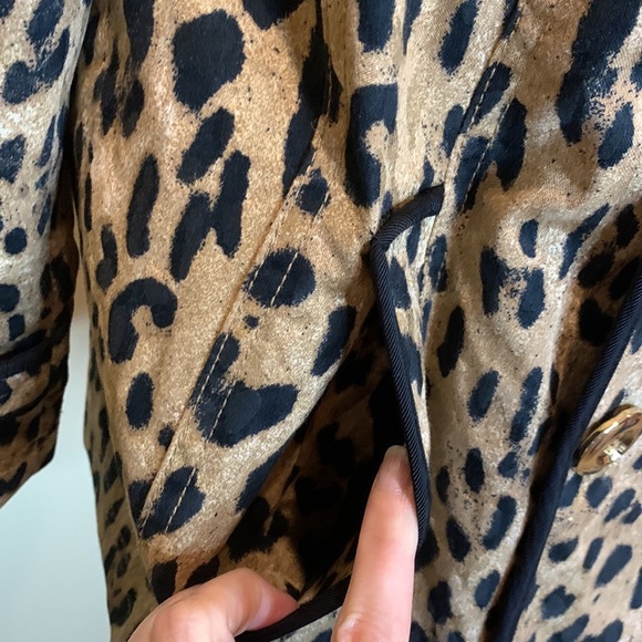 WHBM leopard print short swing jacket - Picture 5 of 13